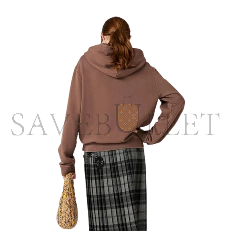 MIU MIU EMBROIDERED ZIP HOODIE MJL063